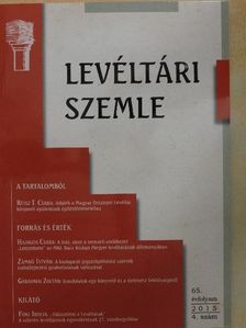 Foki Ibolya - Levéltári Szemle 2015/4. [antikvár]
