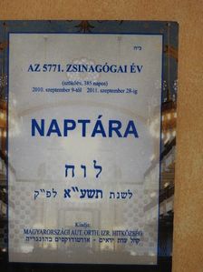 Deutsch Róbert - Az 5771. zsinagógai év naptára [antikvár]