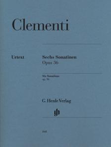 CLEMENTI - SECHS SONATINEN OP.36 FÜR KLAVIER URTEXT (HEINEMANN)