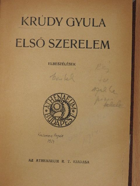 Krúdy Gyula - Első szerelem [antikvár]