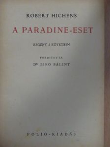 Robert Hichens - A Paradine-eset I-II. [antikvár]