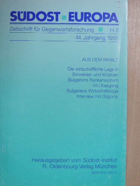 Jens Reuter - Südosteuropa Heft 8/1995 [antikvár]