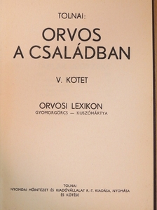 Dr. Ádám Lajos - Orvos a családban V. [antikvár]