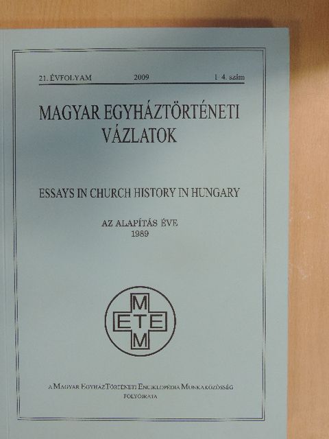 Albert András - Magyar Egyháztörténeti Vázlatok 2009/1-4. [antikvár]
