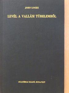 Halasy-Nagy József - Levél a vallási türelemről [antikvár]