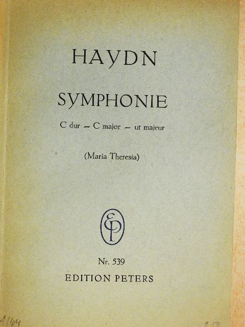 Joseph Haydn - Symphonie C dur [antikvár]