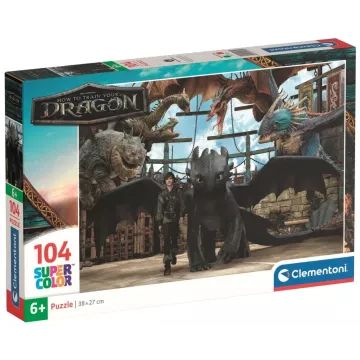 Így neveld a sárkányodat puzzle - 104 darabos