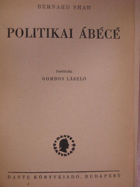 Bernard Shaw - Politikai ábécé [antikvár]