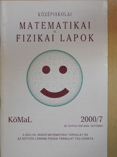 Rábai Imre - Középiskolai matematikai és fizikai lapok 2000. október [antikvár]