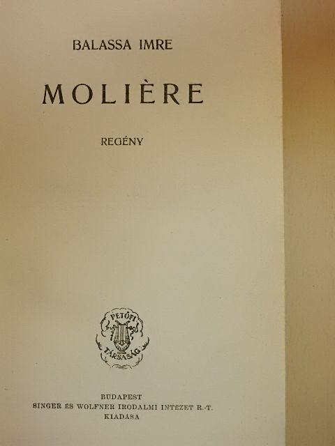 Balassa Imre - Moliére [antikvár]