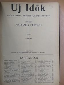 Barangó János - Uj Idők 1940. június-december II. (fél évfolyam) [antikvár]