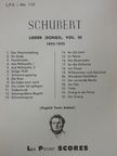 Franz Schubert - Lieder (songs), Vol. III [antikvár]