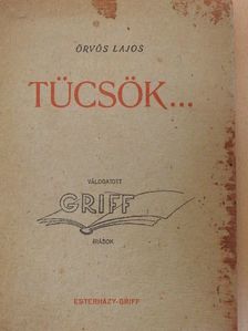 Örvös Lajos - Tücsök... [antikvár]