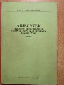 Kohler Gyula - Árjegyzék I/B kötet (töredék) [antikvár]