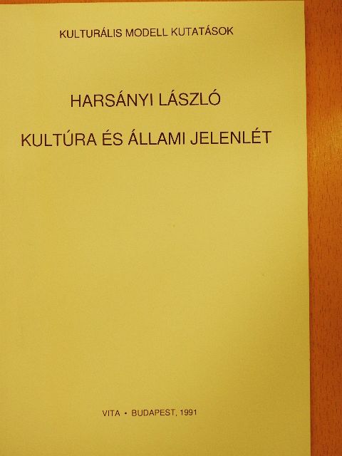 Harsányi László - Kultúra és állami jelenlét [antikvár]