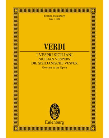 Verdi - I VESPRI SICILIANI. OVERTURE TO THE OPERA, KISPARTITÚRA