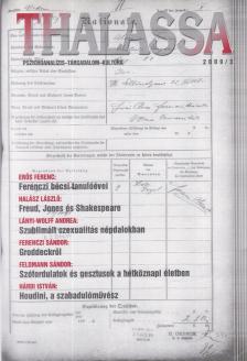 Erős Ferenc (főszerk.) - Thalassa 2009/3. [antikvár]