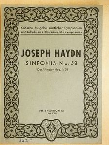 Joseph Haydn - Sinfonia No. 58 [antikvár]