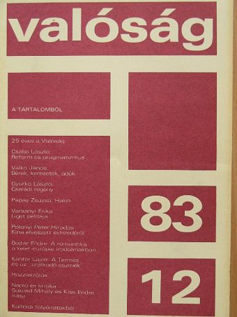 Bojtár Endre - Valóság 1983. december [antikvár]
