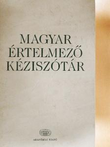Magyar értelmező kéziszótár [antikvár]