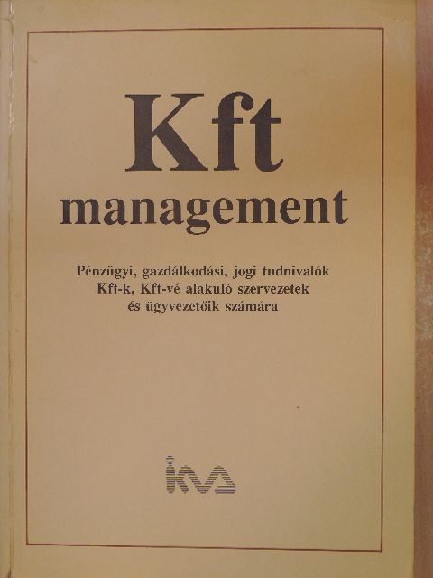 Fischl Tiborné - Kft management [antikvár]