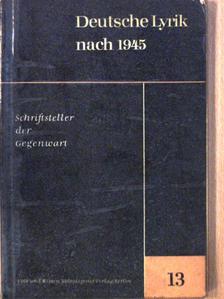 Gerhard Wolf - Deutsche Lyrik nach 1945 [antikvár]