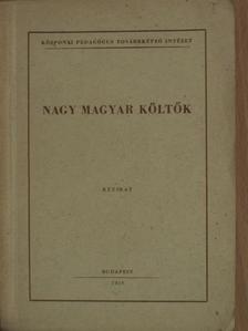 Nagy magyar költők [antikvár]