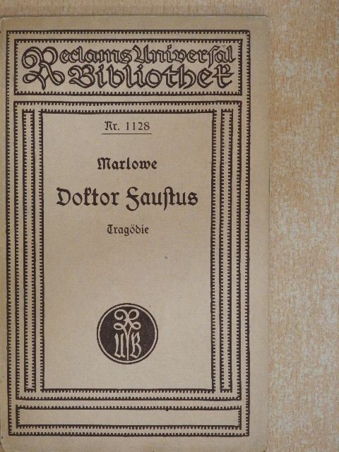 Christoph Marlowe - Doktor Faustus (gótbetűs) [antikvár]