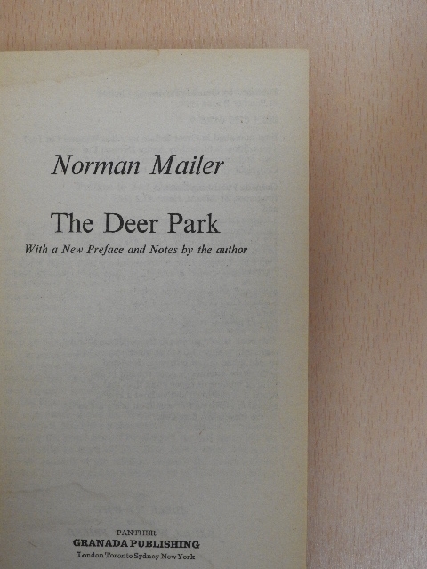 Norman Mailer - The Deer Park [antikvár]