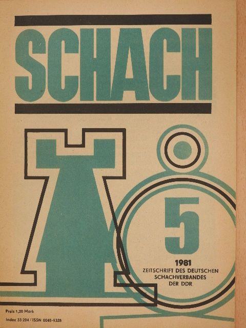 Dagobert Kohlmeyer - Schach Mai 1981 [antikvár]
