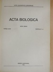 Acta Biologica Tomus XXIX. Fasciculi 1-4. [antikvár]