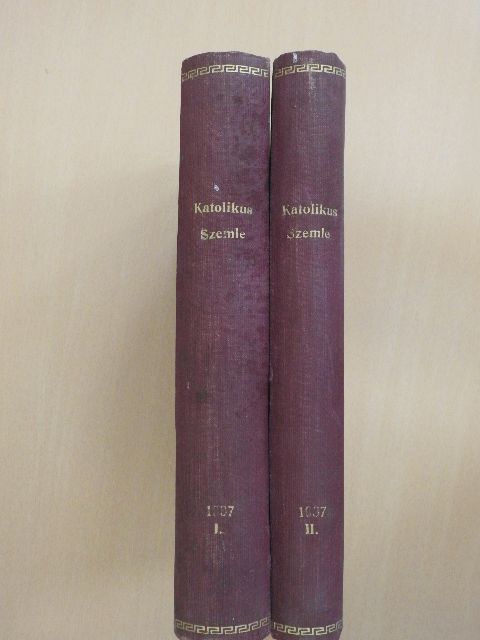 Bíró Béla - Katolikus Szemle 1937. január-december I-II. [antikvár]