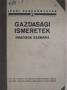 Gazdasági ismeretek iparosok számára [antikvár]