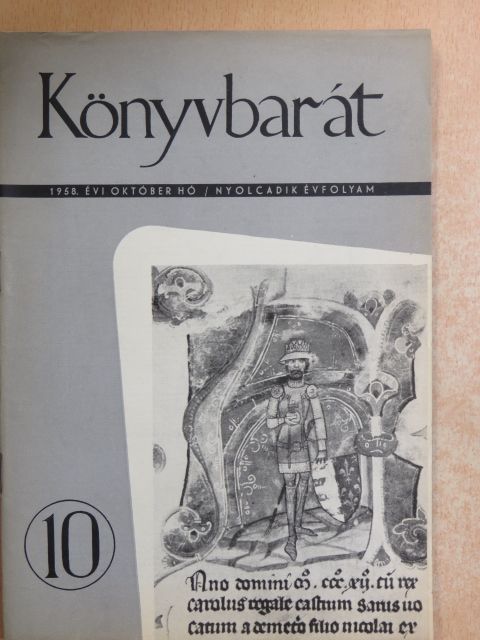 Armand Lanoux - Könyvbarát 1958. október [antikvár]