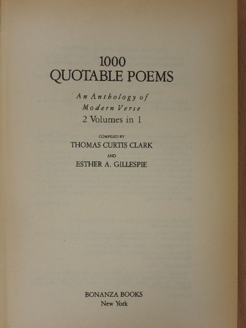 Airey Peter - 1000 Quotable Poems [antikvár]
