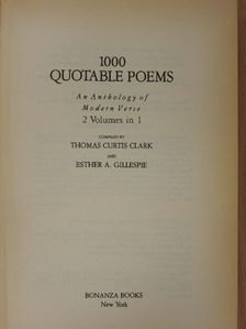Airey Peter - 1000 Quotable Poems [antikvár]