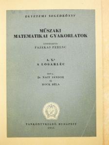 Dr. Nagy Sándor - Műszaki matematikai gyakorlatok A. X. [antikvár]