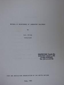 B. E. Childs - Methods of Maintenance of Laboratory Equipment [antikvár]