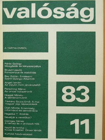 Alain Minc - Valóság 1983. november [antikvár]