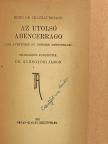 René De Chateaubriand - Az utolsó Abencerrago [antikvár]