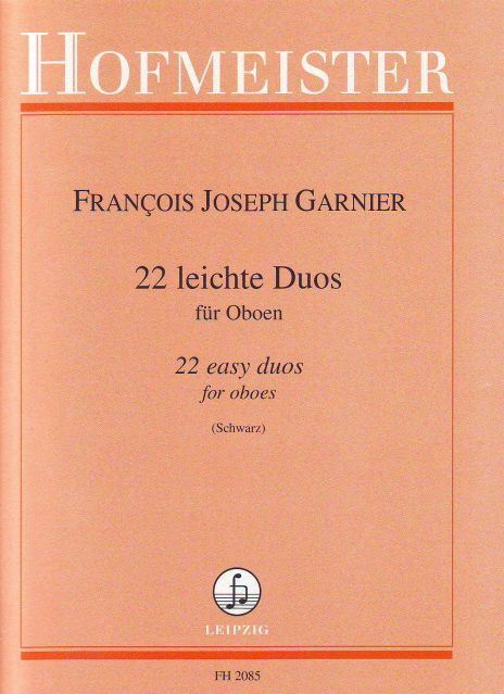 GARNIER, FRANCOIS JOSEPH - 22 LEICHTE DUOS FÜR OBOEN (RÜDIGER SCHWARZ)