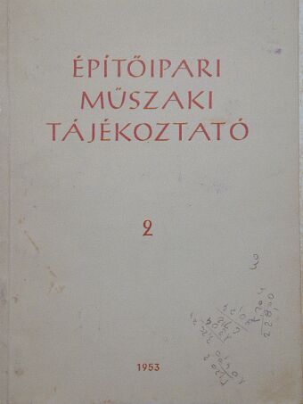 Építőipari műszaki tájékoztató 2. [antikvár]