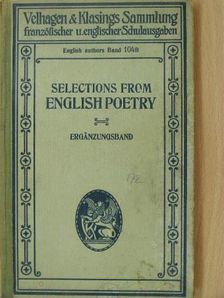 Selections from English Poetry [antikvár]