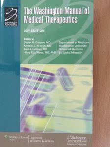Alan Zajairas - The Washington Manual of Medical Therapeutics [antikvár]