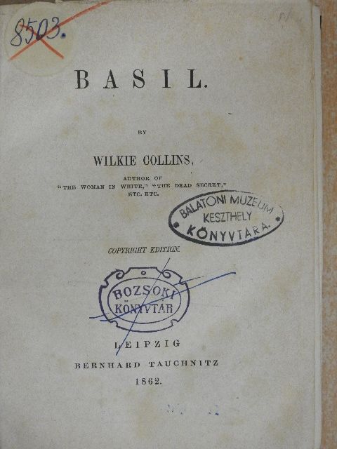 Wilkie Collins - Basil/Miss or Mrs.? [antikvár]