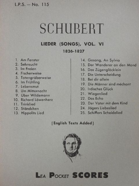 Franz Schubert - Lieder (songs), Vol. VI [antikvár]
