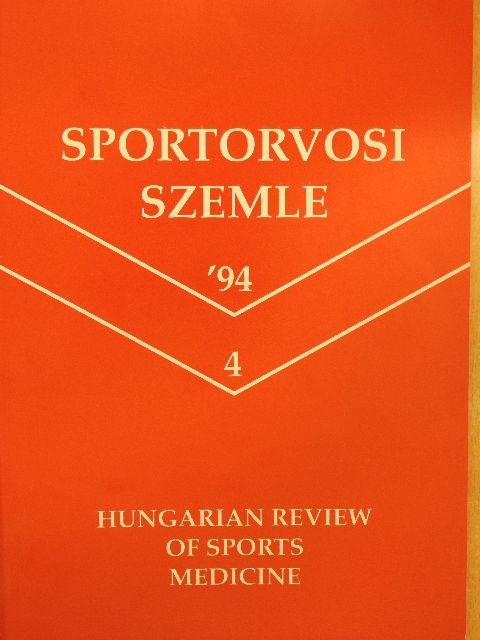 Barna Mária - Sportorvosi Szemle 1994/4. [antikvár]