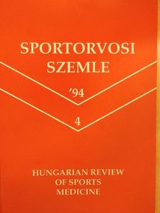 Barna Mária - Sportorvosi Szemle 1994/4. [antikvár]