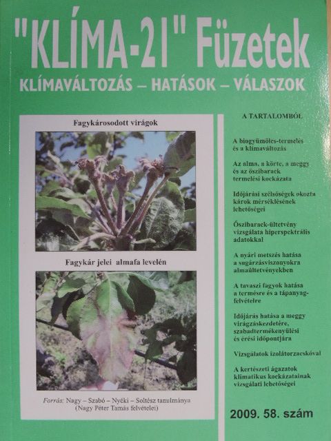 Ertsey Imre - "Klíma-21" Füzetek 2009/58. [antikvár]