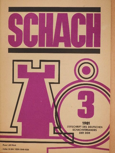 Heinz Stern - Schach März 1981 [antikvár]